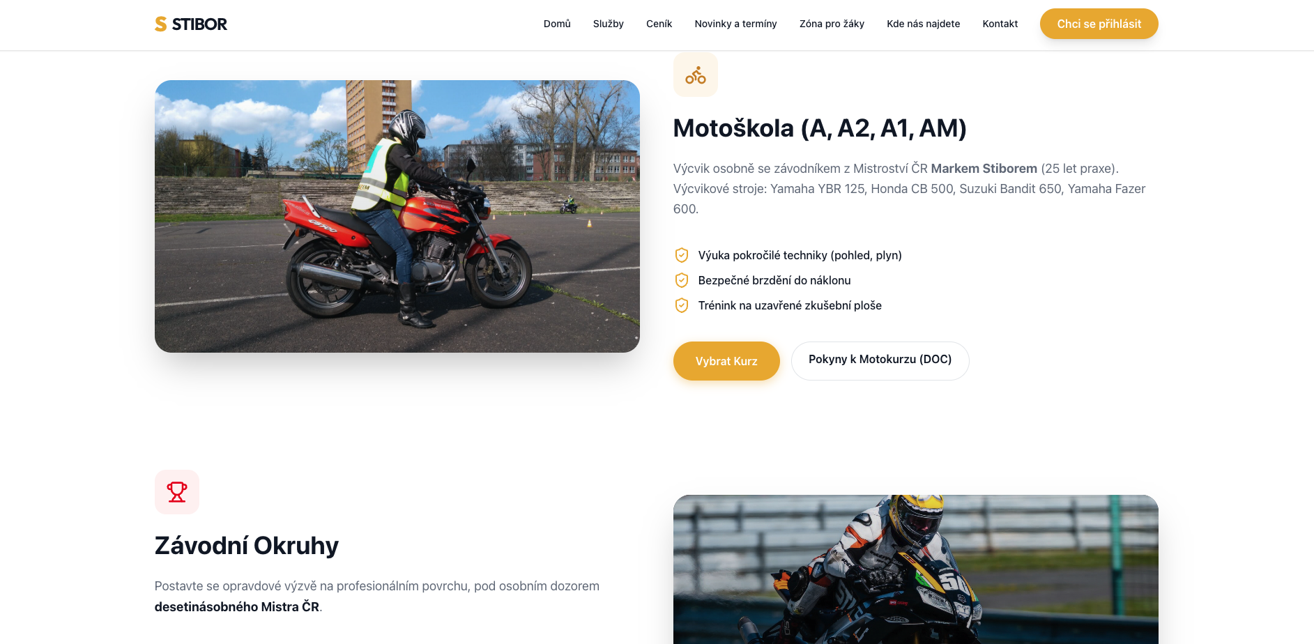 Nový panel Pitstop - administrace